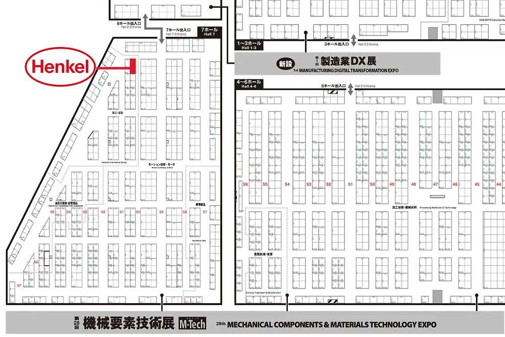 第28回機械要素技術展-会場小間図面