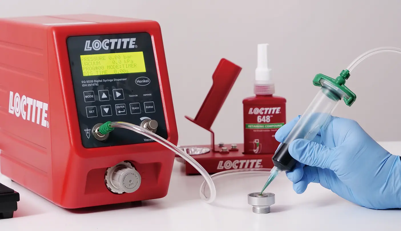 LOCTITE EQ SD20 デジタルシリンジ塗布機_塗布イメージ
